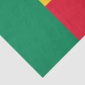 Patriottische Vlag van Benin Tissuepapier (Detail)