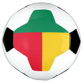 Patriottische vlag van Benin Voetbal (Gedraaid)