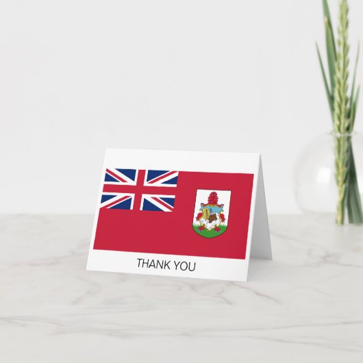 Patriottische vlag van Bermuda Bedankkaart (Voorkant)