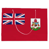 Patriottische vlag van Bermuda Groot Cadeauzakje (Achterkant)