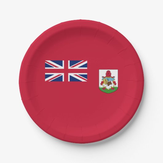 Patriottische vlag van Bermuda Papieren Bordje (Voorkant)