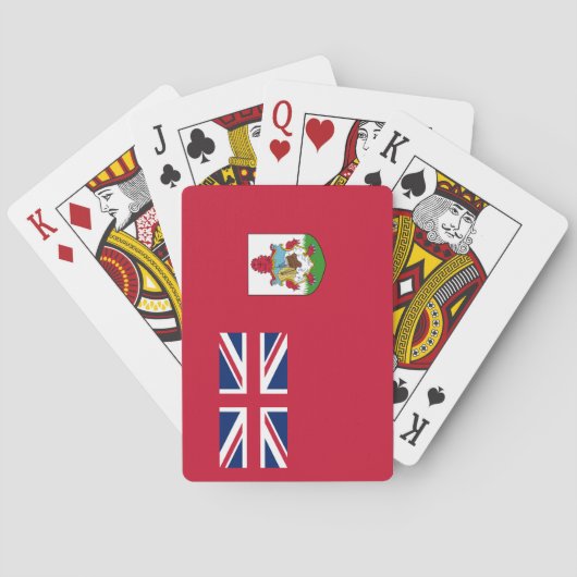 Patriottische vlag van Bermuda Pokerkaarten (Achterkant)