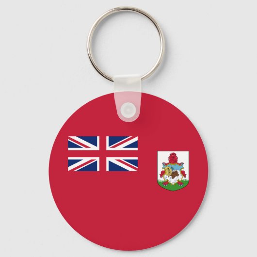 Patriottische vlag van Bermuda Sleutelhanger (Voorkant)
