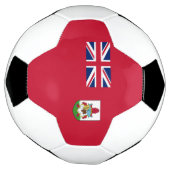 Patriottische vlag van Bermuda Voetbal (Gedraaid)