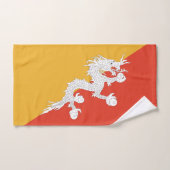 Patriottische vlag van Bhutan Bad Handdoek (Handdoek)