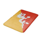 Patriottische vlag van Bhutan Badmat (Gekanteld)