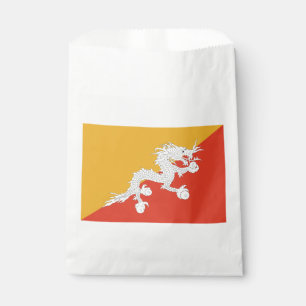 Patriottische vlag van Bhutan Bedankzakje