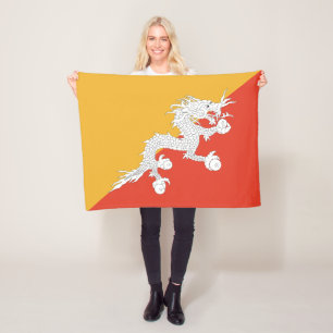 Patriottische vlag van Bhutan Fleece Deken