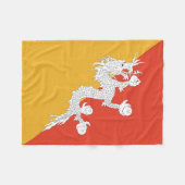 Patriottische vlag van Bhutan Fleece Deken (Voorkant (Horizontaal))