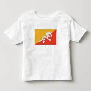 Patriottische vlag van Bhutan Kinder Shirts