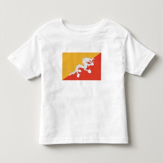 Patriottische vlag van Bhutan Kinder Shirts (Voorkant)