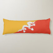Patriottische vlag van Bhutan Lichaamskussen (Voorkant)