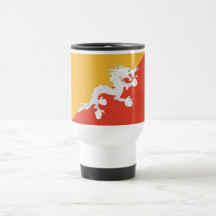 Patriottische vlag van Bhutan Reisbeker