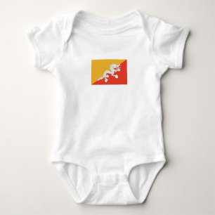 Patriottische vlag van Bhutan Romper