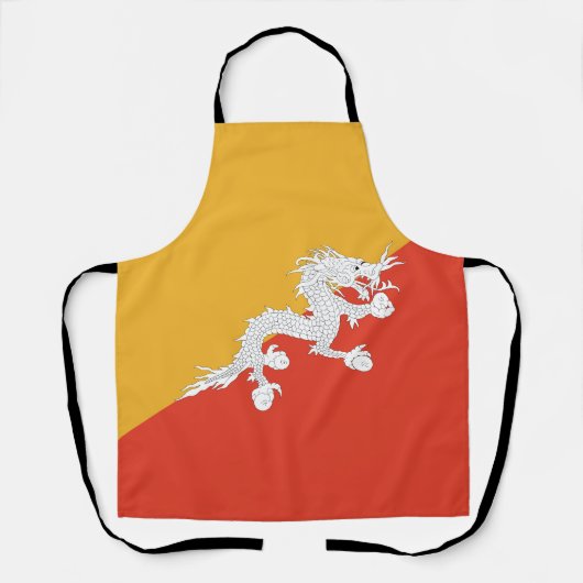 Patriottische vlag van Bhutan Schort (Voorkant)
