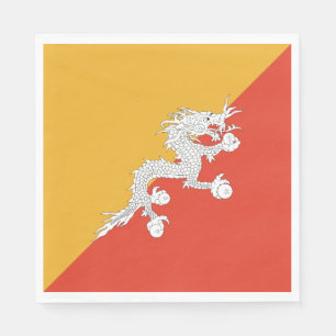 Patriottische vlag van Bhutan Servet