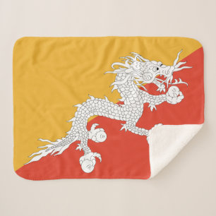 Patriottische vlag van Bhutan Sherpa Deken
