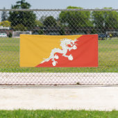 Patriottische vlag van Bhutan Spandoek (Insitu)