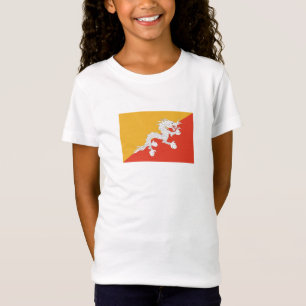 Patriottische vlag van Bhutan T-shirt