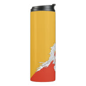 Patriottische vlag van Bhutan Thermosbeker (Gedraaid links)
