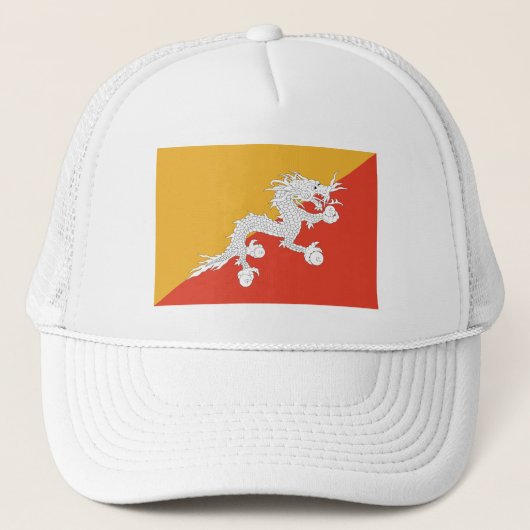 Patriottische vlag van Bhutan Trucker Pet (Voorkant)