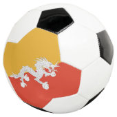 Patriottische vlag van Bhutan Voetbal (Drie kwart)