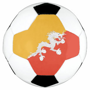 Patriottische vlag van Bhutan Voetbal