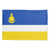 Patriottische vlag van Boerjatië Kussensloop (Achterkant)