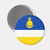 Patriottische Vlag van Boerjatië Magneet (Voorkant / Achterkant)