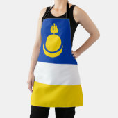 Patriottische vlag van Boerjatië Schort (Insitu)