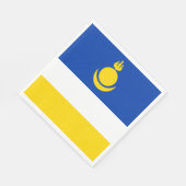 Patriottische Vlag van Boerjatië Servet (Hoek)
