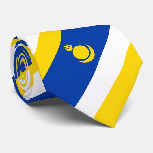 Patriottische vlag van Boerjatië Stropdas (Opgerold)