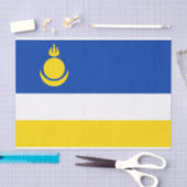 Patriottische vlag van Boerjatië Tissuepapier (Craft)