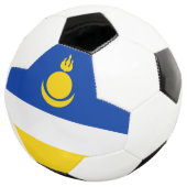 Patriottische vlag van Boerjatië Voetbal (Drie kwart)