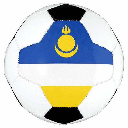 Patriottische vlag van Boerjatië Voetbal (Voorkant)
