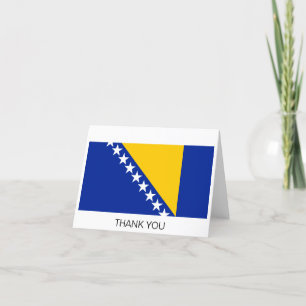 Patriottische vlag van Bosnië en Herzegovina Bedankkaart