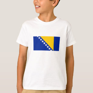 Patriottische vlag van Bosnië en Herzegovina T-shirt