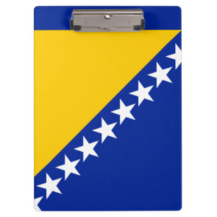Patriottische vlag van Bosnië Herzegovina Klembord