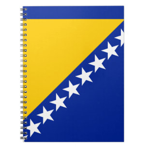 Patriottische vlag van Bosnië Herzegovina Notitieboek