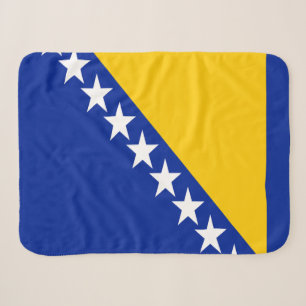 Patriottische vlag van Bosnië Herzegovina Sherpa Deken