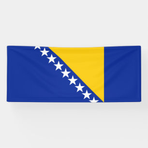 Patriottische vlag van Bosnië Herzegovina Spandoek
