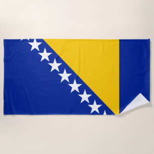 Patriottische vlag van Bosnië Herzegovina Strandlaken
