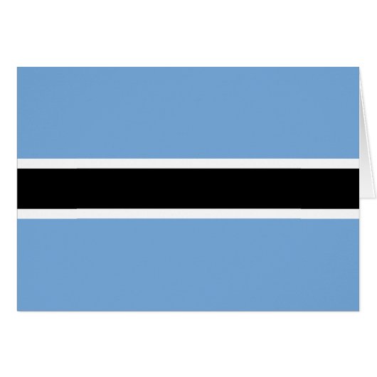 Patriottische vlag van Botswana (Voorkant Horizontaal)
