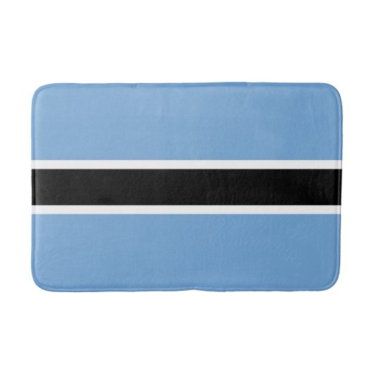 Patriottische vlag van Botswana Badmat (Voorkant)