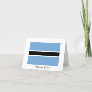 Patriottische vlag van Botswana Bedankkaart