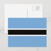 Patriottische vlag van Botswana Briefkaart (Voorkant / Achterkant)