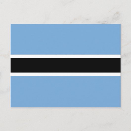 Patriottische vlag van Botswana Briefkaart (Voorkant)