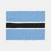Patriottische vlag van Botswana Fleece Deken (Voorkant (Horizontaal))