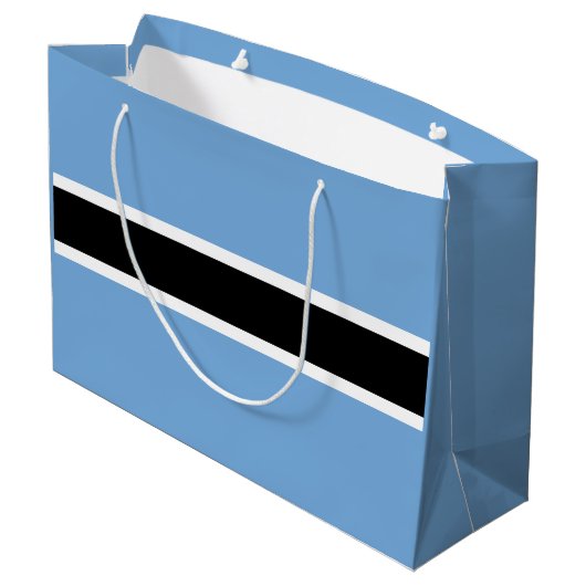 Patriottische vlag van Botswana Groot Cadeauzakje (Achterkant Gekanteld)