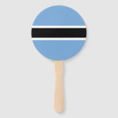 Patriottische vlag van Botswana Handwaaier (Achterkant)